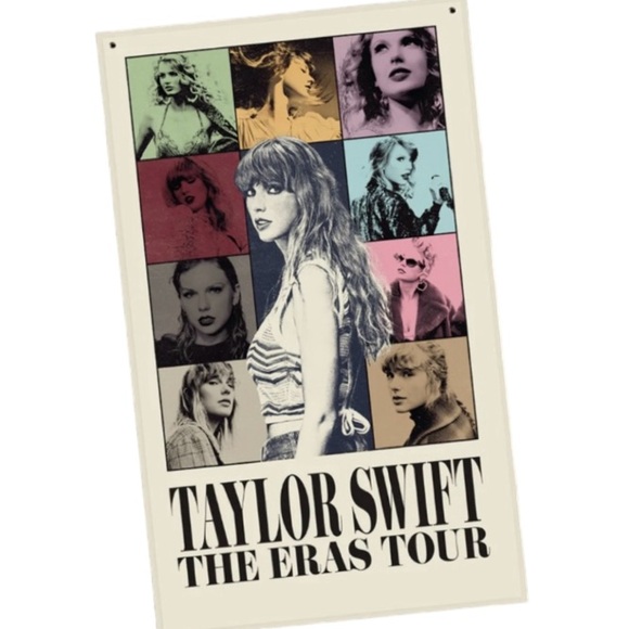 Taylor Swift Fan Bundle Including Wall Tapestry, Lyric Metal Sign And Makeup Bag - Picture 8 of 9